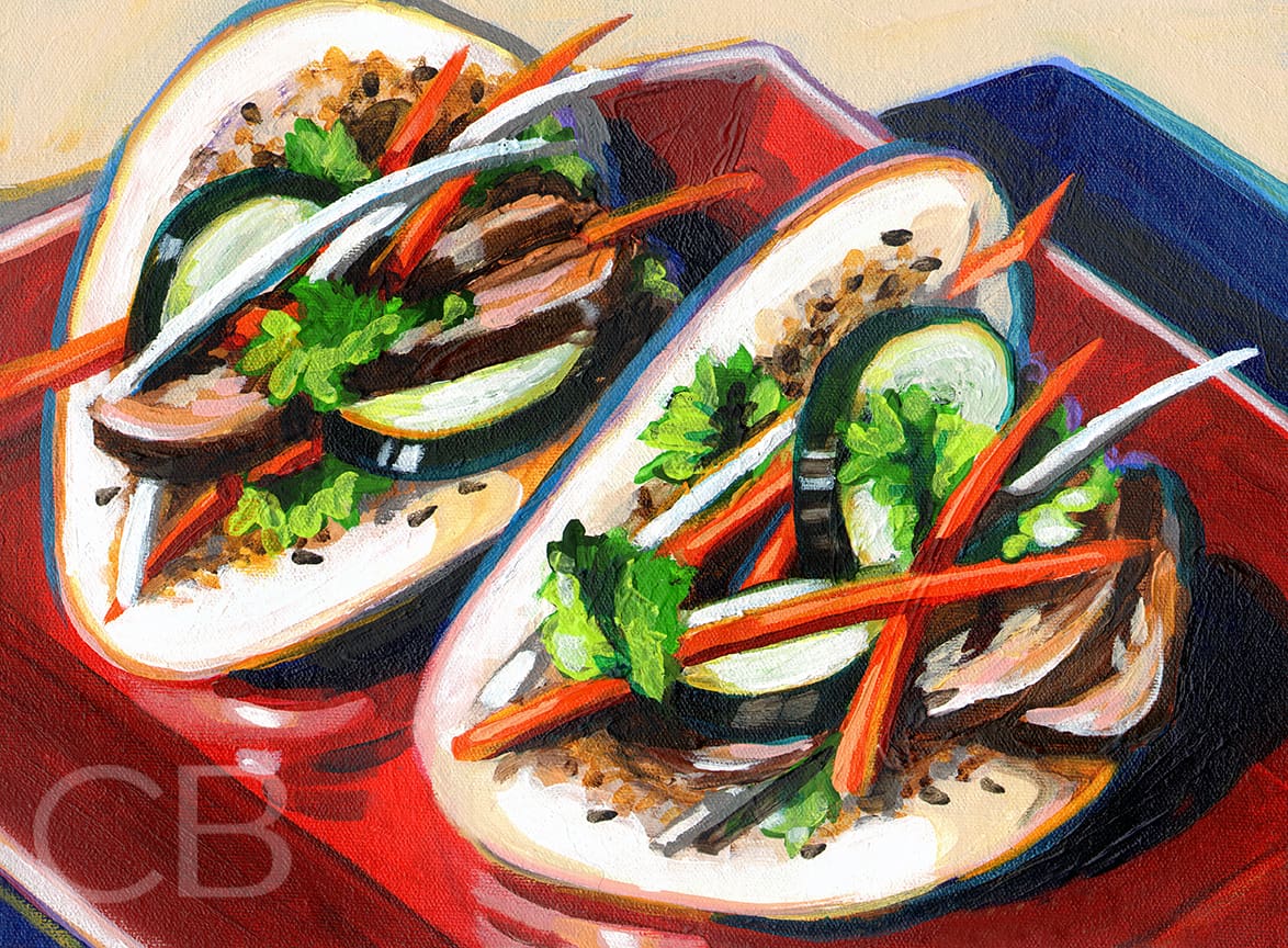 Fauvist Bao Bun Sandwich