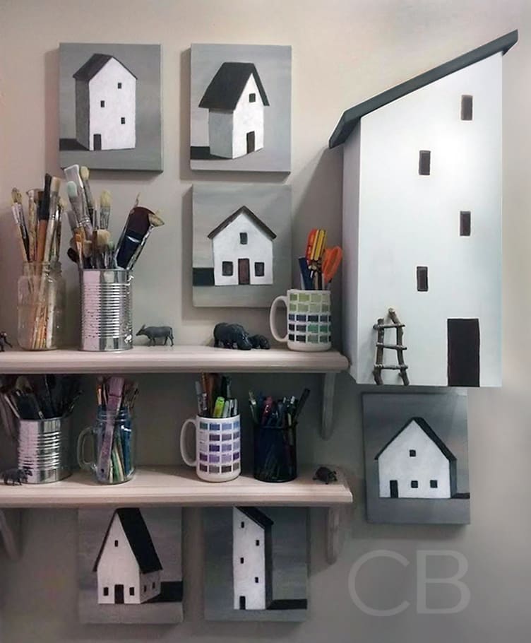 New England Perspectives and Matching Cabinet